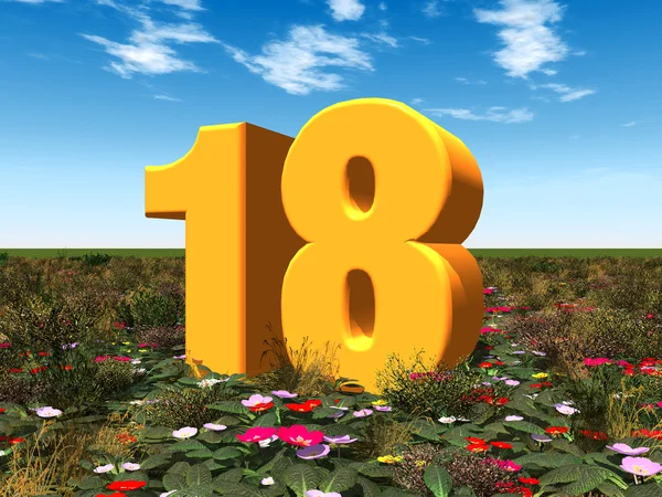 Il numero 18 — Foto Stock