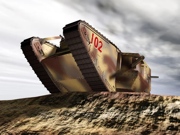 Britischer schwerer Panzer — Stockfoto