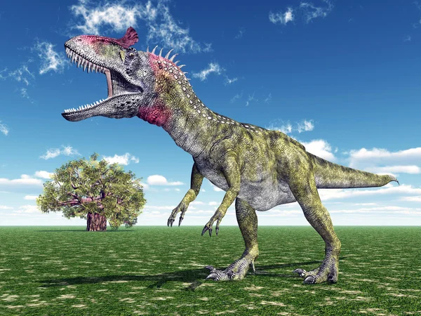 Cryolophosaurus dinosaurio — Foto de Stock