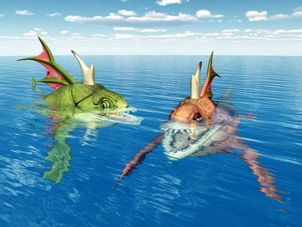 Sea Monsters Royalty Free Stock Images