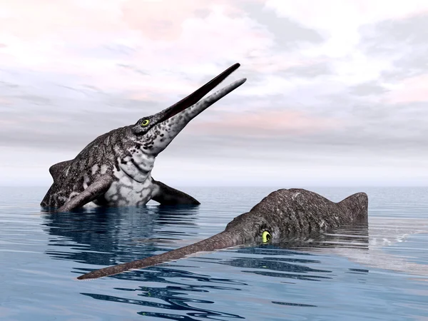 İchthyosaur Shonisaurus — Stok fotoğraf