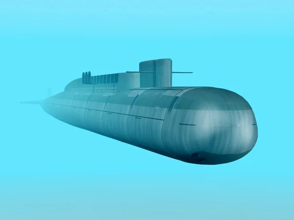 러시아 핵 잠수함 — 스톡 사진