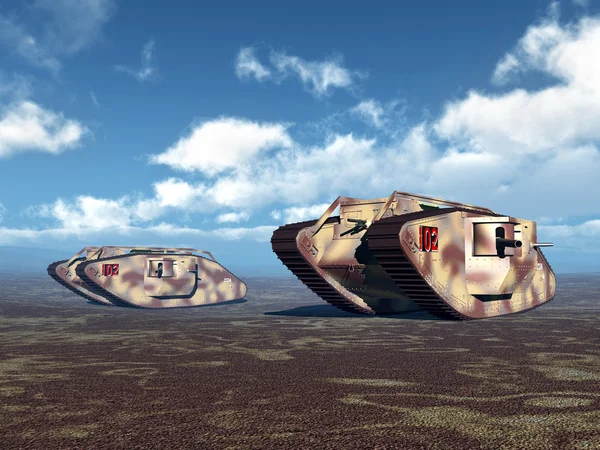 İngiliz ağır tankları — Stok fotoğraf