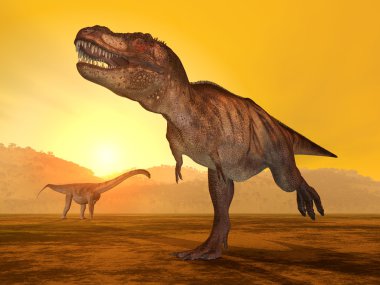 Tyrannosaurus Rex ve Puertasaurus