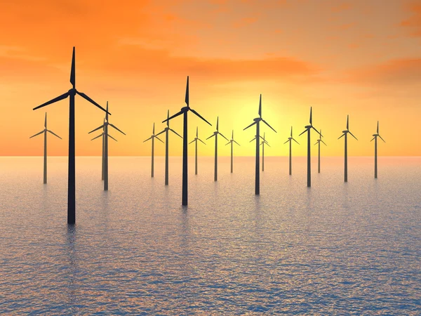 Offshore-Windpark — Stockfoto