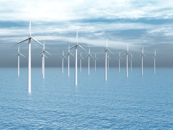 Offshore-Windpark — Stockfoto