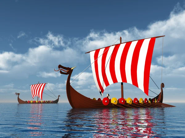 Vikingaskepp — Stockfoto