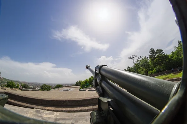 Cañón de la segunda guerra mundial — Foto de Stock