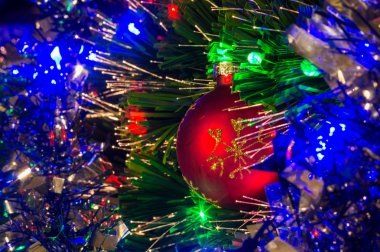 Noel parlak küre dekorasyon