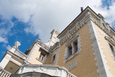 View of Massandra Palace a monument of history and culture of the XIX century, 2021, Republic of Crimea