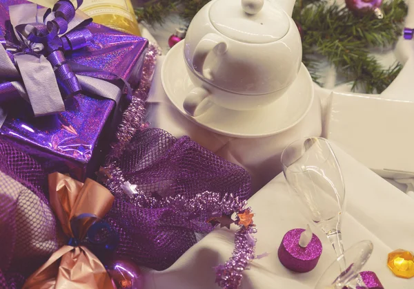 Téli teák karácsony — Stock Fotó