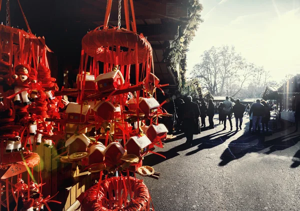 Insanlara Noel pazarı, Viyana — Stok fotoğraf