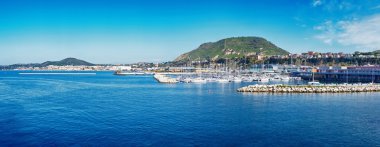 harbour of Ischia island, Italy  clipart