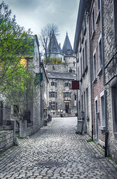 Strada in Belgio città Durbuy — Foto Stock