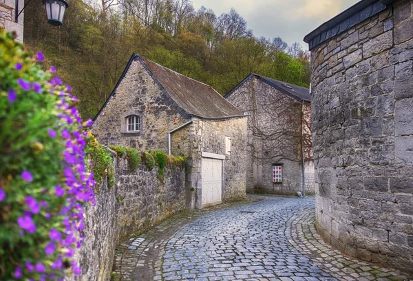 Piccola strada in Belgio città Durbuy — Foto Stock