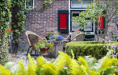 tipik Hollanda yaz teras detay