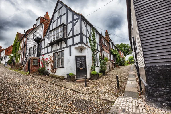 Small street en Rye, Sussex, Reino Unido — Foto de Stock