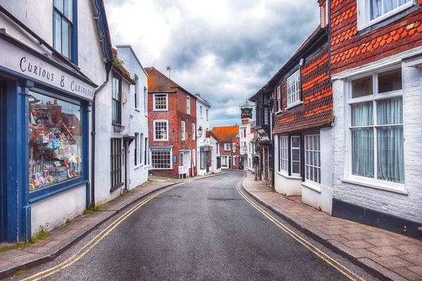 Małej uliczce w Rye, Sussex, Wielka Brytania — Zdjęcie stockowe