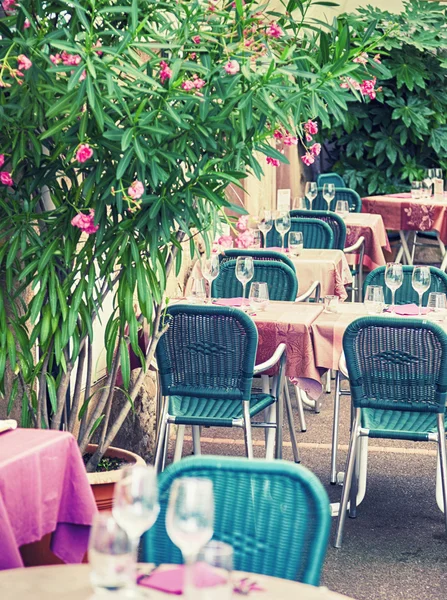 Straßencafé Frankreich — Stockfoto