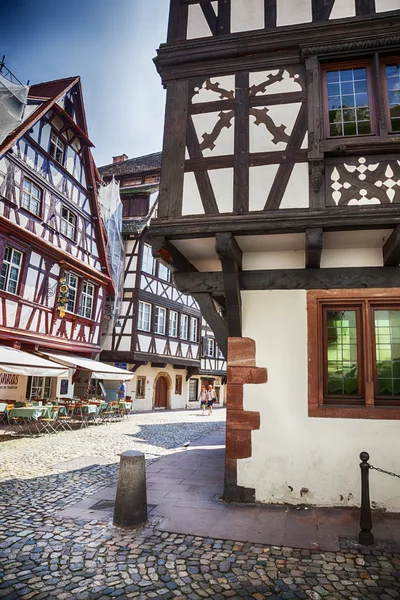 Street of Petit-France - part of old town, Strasbourg,  France, — Stock Photo, Image