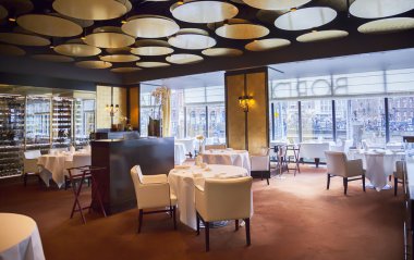 Restoran iç in Amsterdam otel 