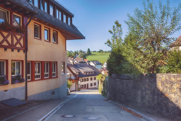 Estate vista nel villaggio della Germania del Sud — Foto Stock