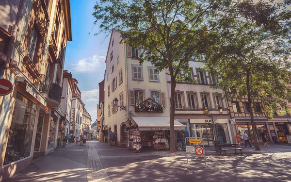 Colmar, Fransa Alsace bölgesinde eski ortaçağ şehir sabah