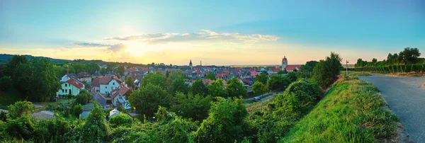Захід сонця у місті Endingen, німецька — стокове фото
