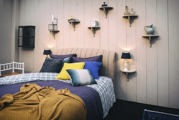 Cozy home bedroom — Stock Photo, Image