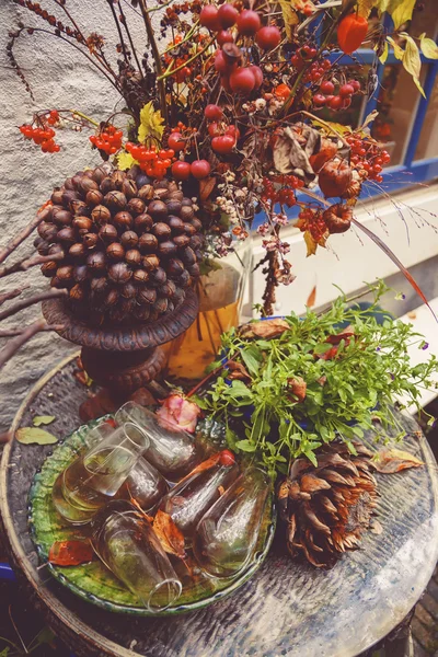 Autumn flowers arrangement — Stock Photo, Image