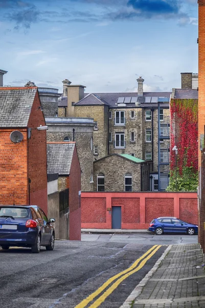 Lille gade i centrum af Dublin - Stock-foto