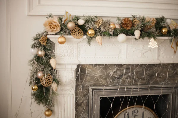 Schön Dekorierte Weihnachtszimmer — Stockfoto