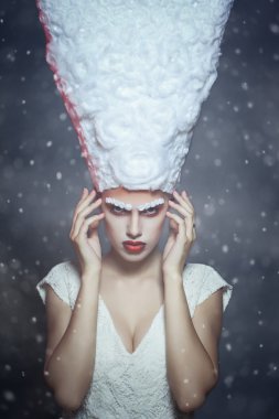 kar kraliçesi, yaratıcı portre portre