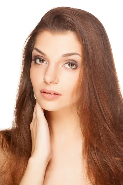 Beautiful hair, portrait of an young girl — Stock Photo, Image