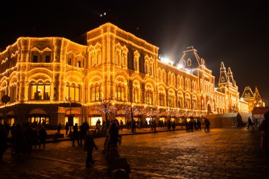 Noel, Moskova, Rusya. Kızıl Meydan