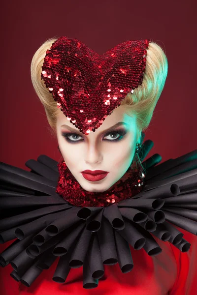 Queen of hearts. valentines day — Stock Photo, Image