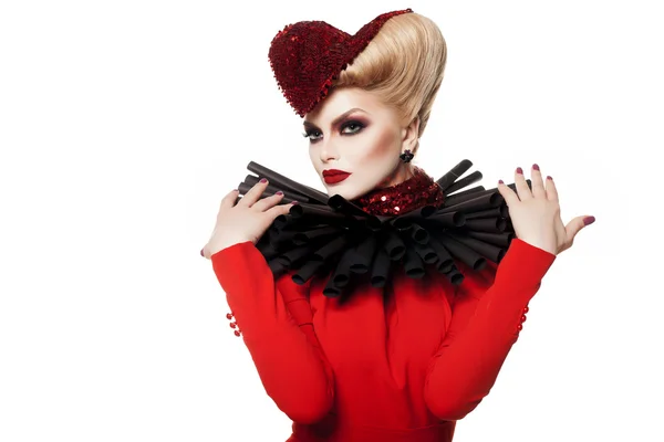 Queen of hearts. valentines day — Stock Photo, Image