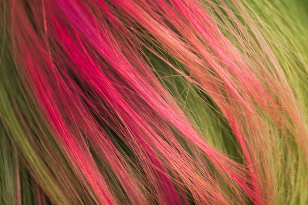 Vlasy s vícebarevné strand. makro střílet — Stock fotografie