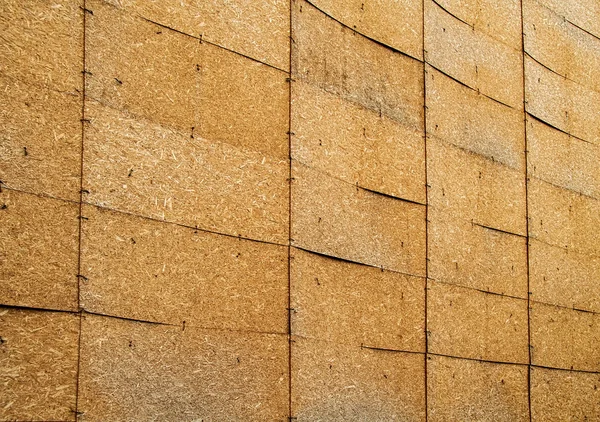 A Wall Of Oriented Strand Boards — Stock Image A Wall Of Oriented Strand Boards Stock Picture