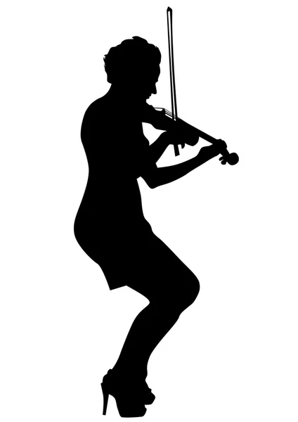 Violín siete sobre un blanco — Vector de stock