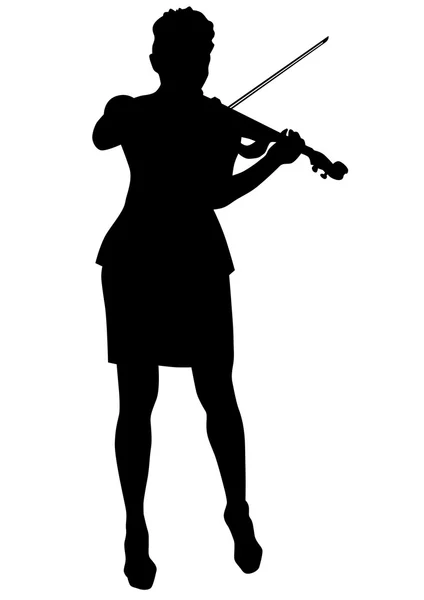 Geige zehn auf einer weißen — Stockvektor