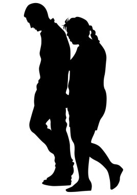 Çiftler aşık yürüyüş