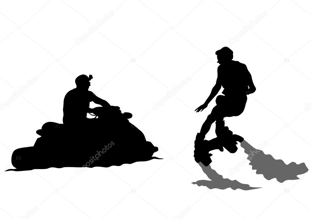 Sport of flyboard — Stock Vector © grynold #116030804