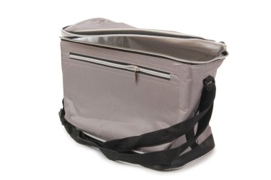 beyaz zemin üzerinde tuval çanta