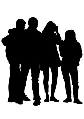 Genç insanlar kalabalık