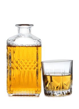 Viski beyaz beyaz buz cam