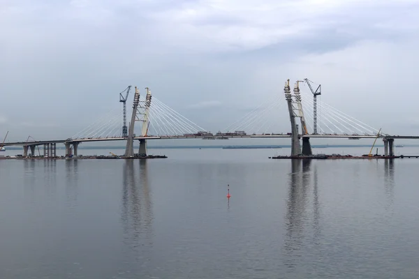 Modern bridge on water — Stock Photo, Image