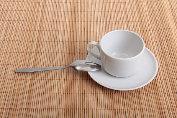 Koffie drinken cup op houten tafel — Stockfoto