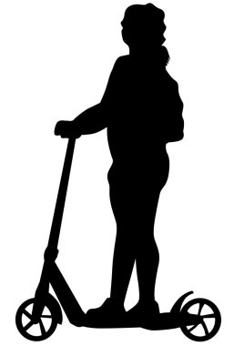 Silindirler scooter kız