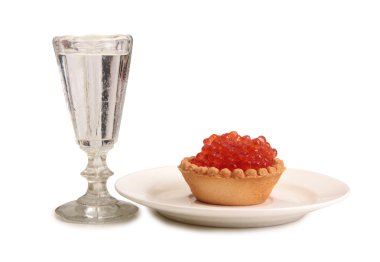 Balık havyar ve cam